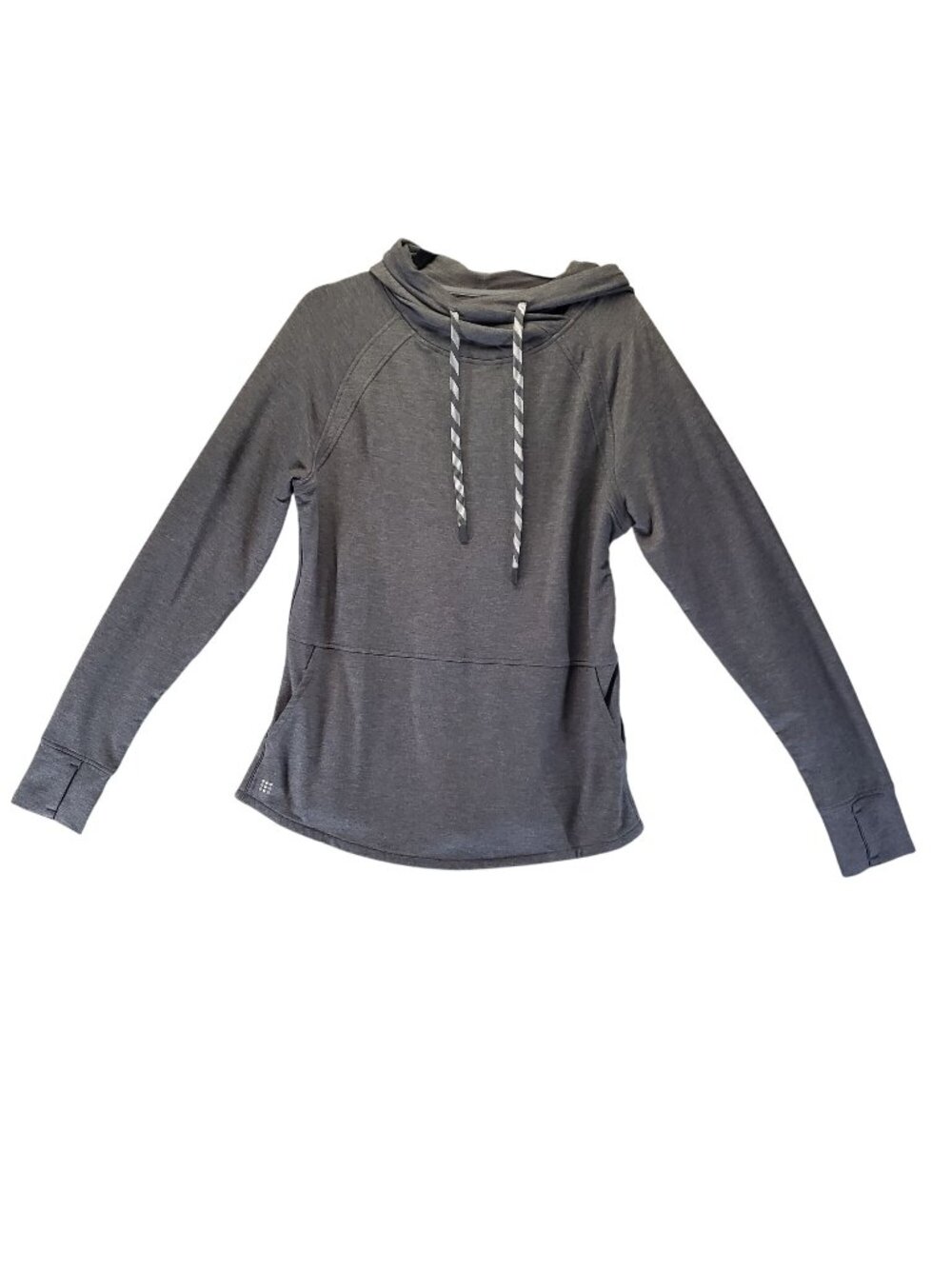 Title Nine Top Womens Size Small Gray Pullover Sweatshirt Athletic Hoodie